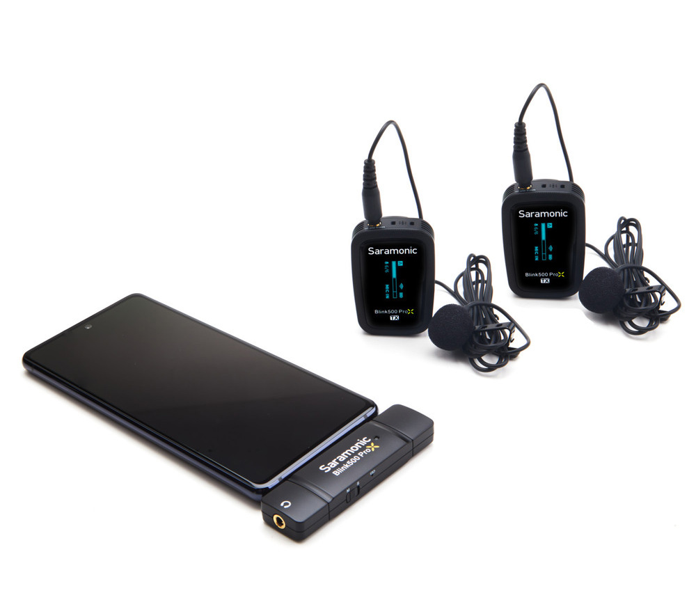 Беспроводная система Saramonic Blink500 ProX B6, TX+TX+RXUC, 2.4 ГГц, USB Type-C