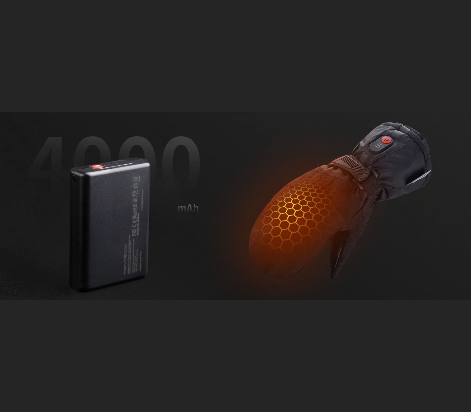 Перчатки фотографа PGYTECH Photography Gloves Master,с подогревом, размер L (уцененный)