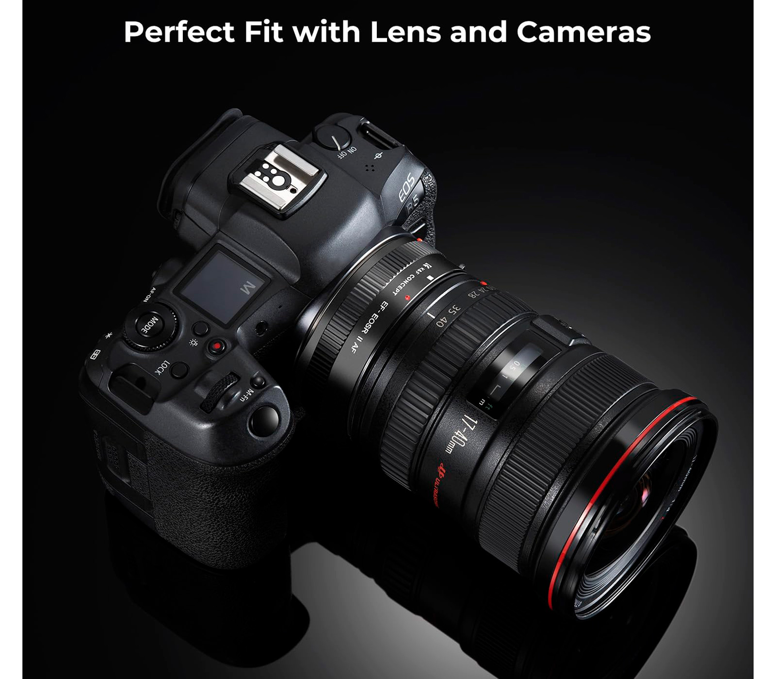 Адаптер K&F Concept EF-EOS R II AF, объективы Canon EF/EF-S на камеры Canon EOS R
