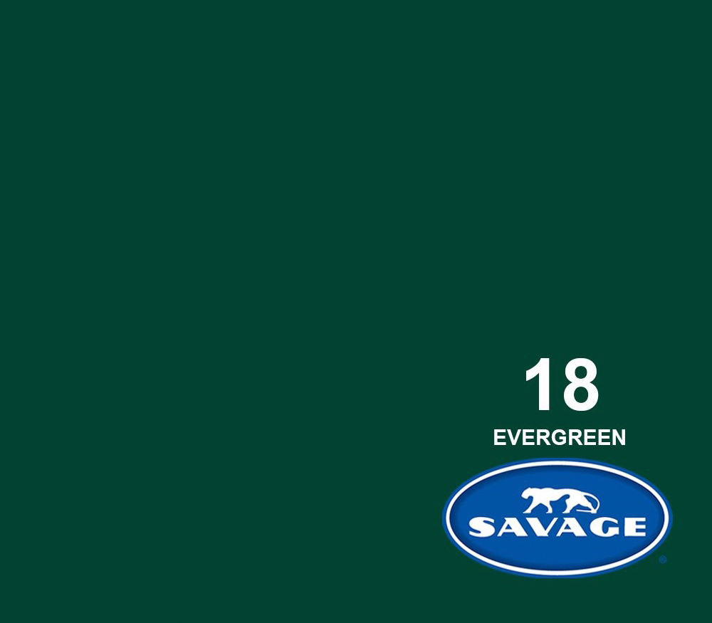 Фон Savage SA 18-12 Evergreen, бумажный, 2.72x11 м, темно-зеленый