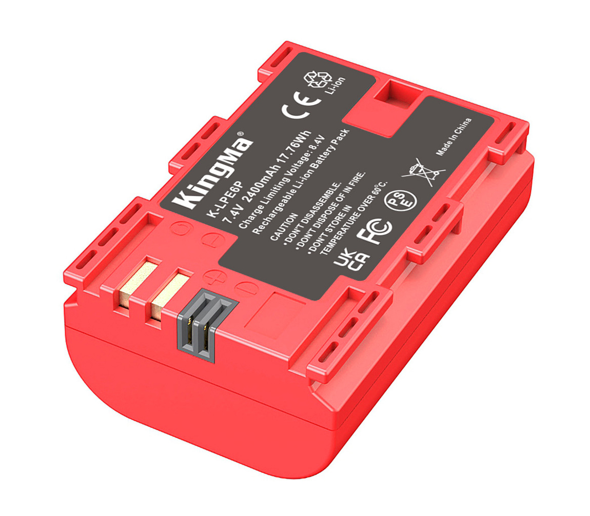 Аккумулятор Kingma LP-E6P, с защитным кейсом, 2400 мАч