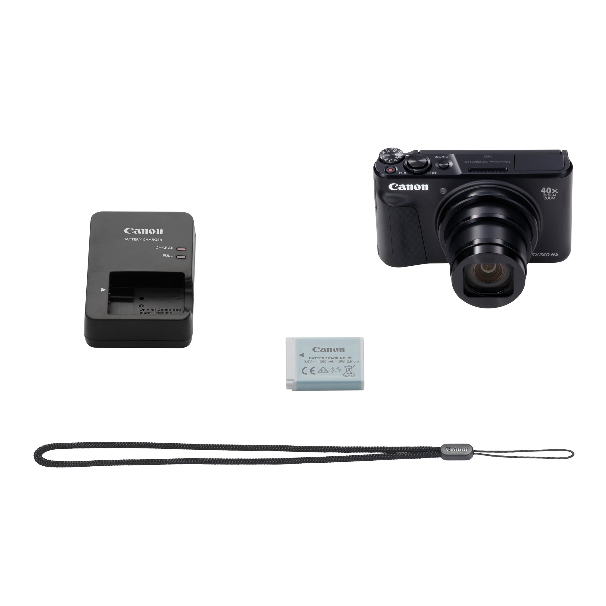 Компактный фотоаппарат Canon PowerShot SX740 HS, черный