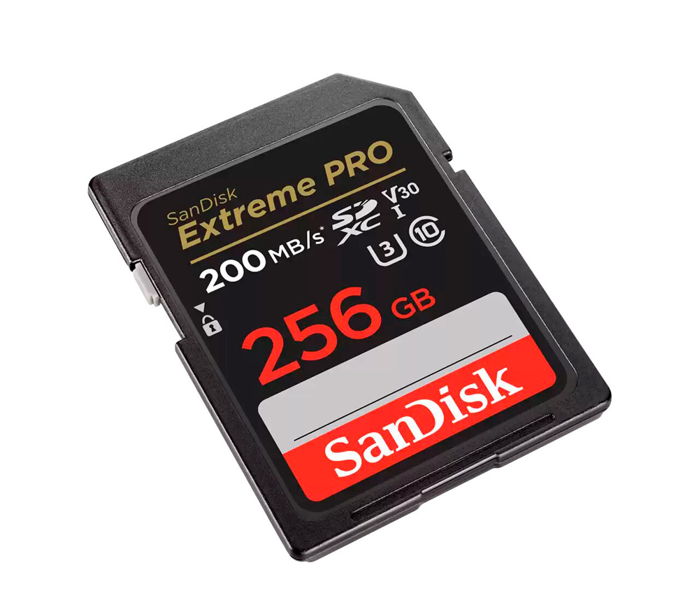 Карта памяти SanDisk SDXC 256GB Extreme Pro UHS-I V30 U3 200/140 Mb/s