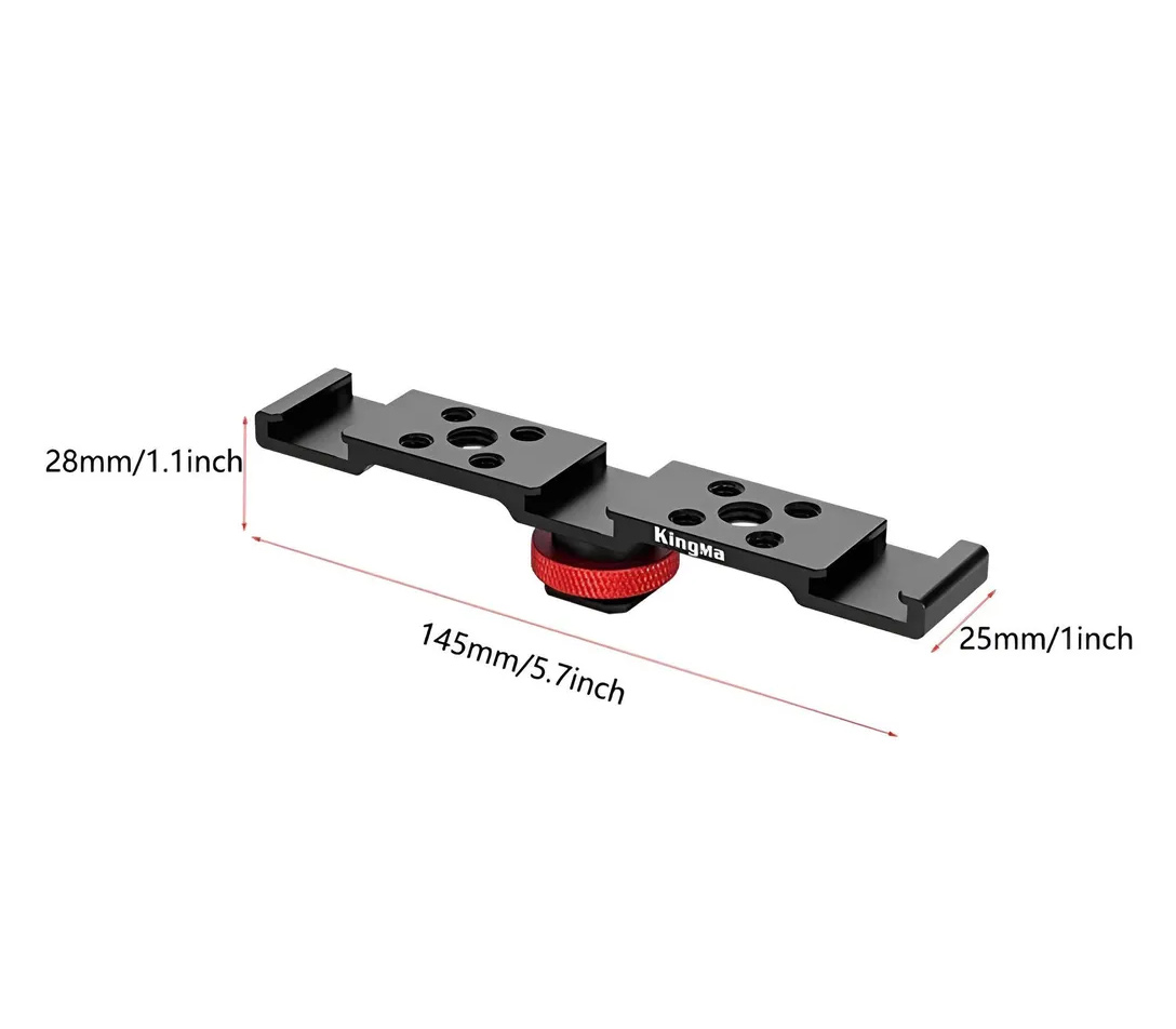 Металлическая планка Kingma VL025 с 3 холодными башмаками для аксессуаров