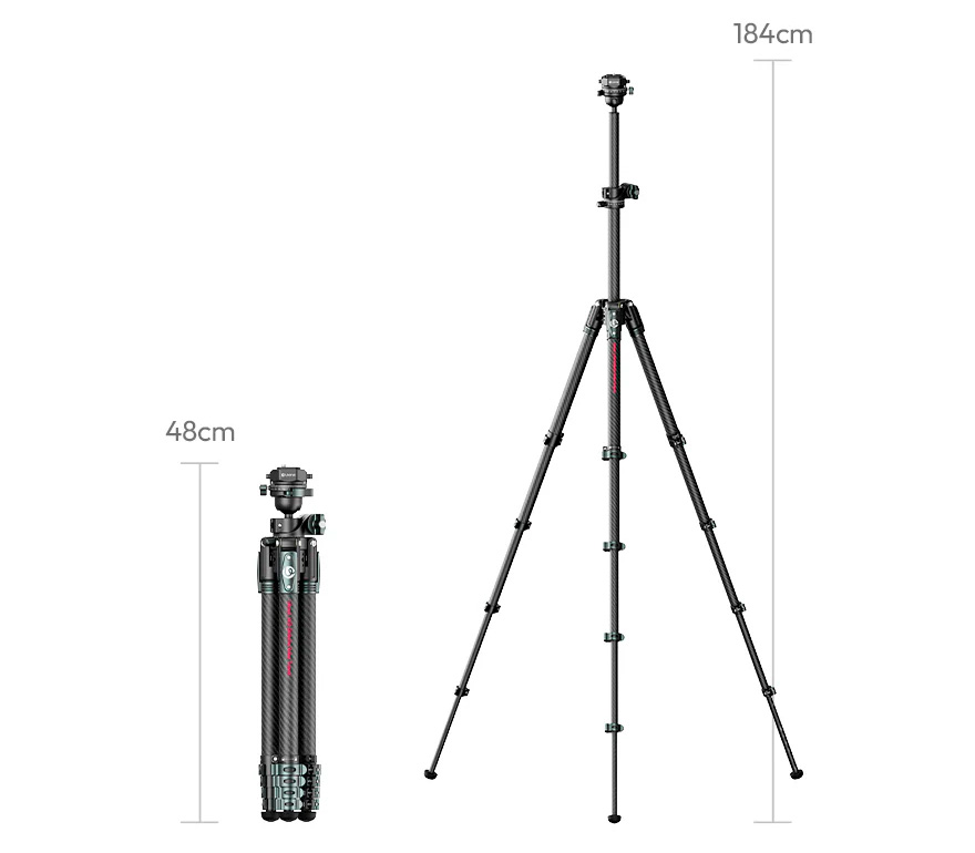 Штатив Ulanzi JJ05 Overhead Travel Tripod
