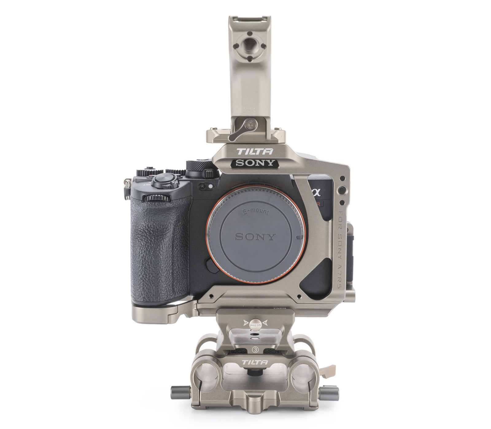 Клетка Tilta Half Cage Pro Kit для Sony a7R V, титаново-серая