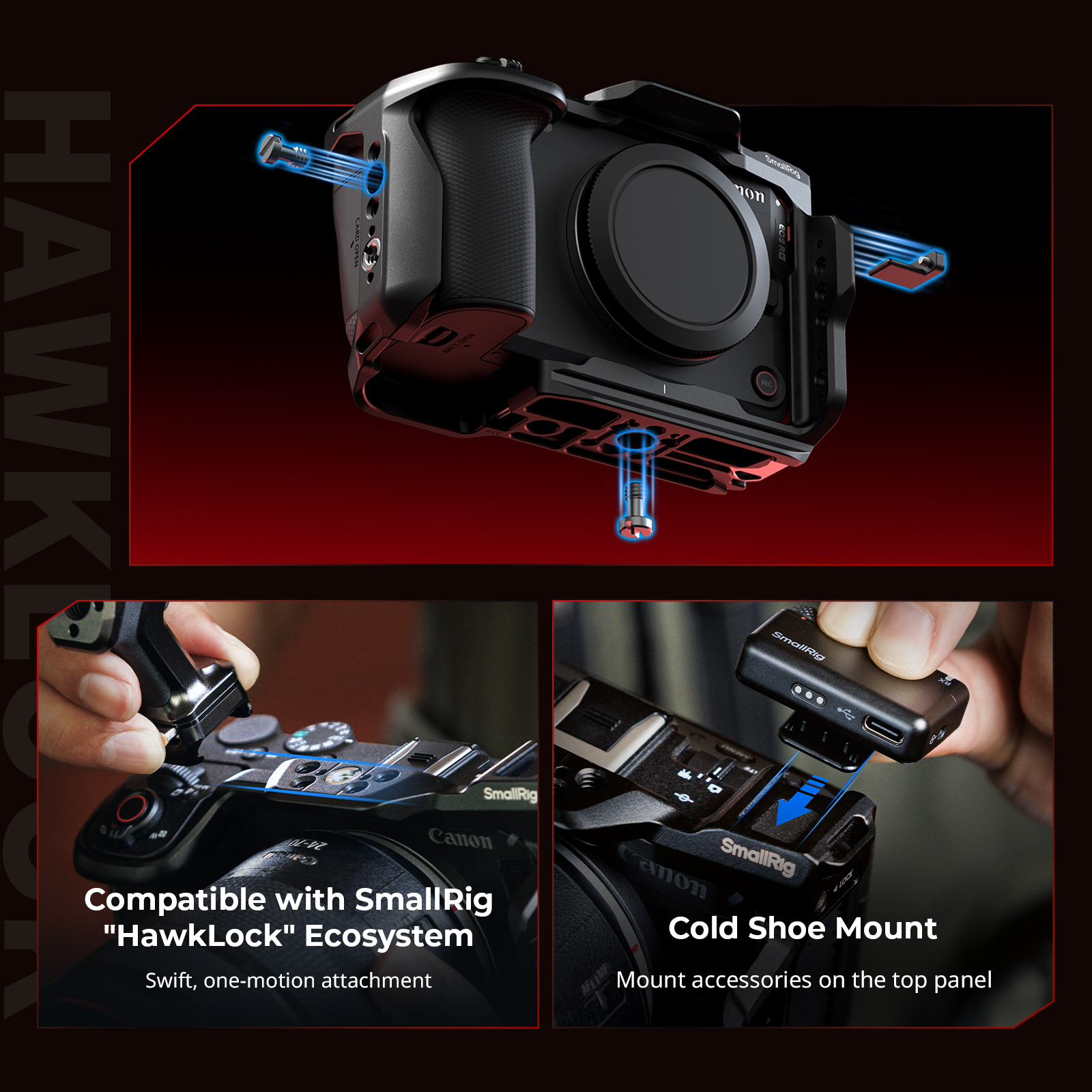 Клетка SmallRig 6372 HawkLock для Canon EOS R6 V