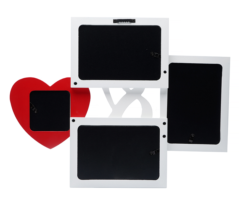 Мультирамка Fotografia MDF 4 фото Романтика (3х 10х15 см + 1х 7.5x7.5 см)