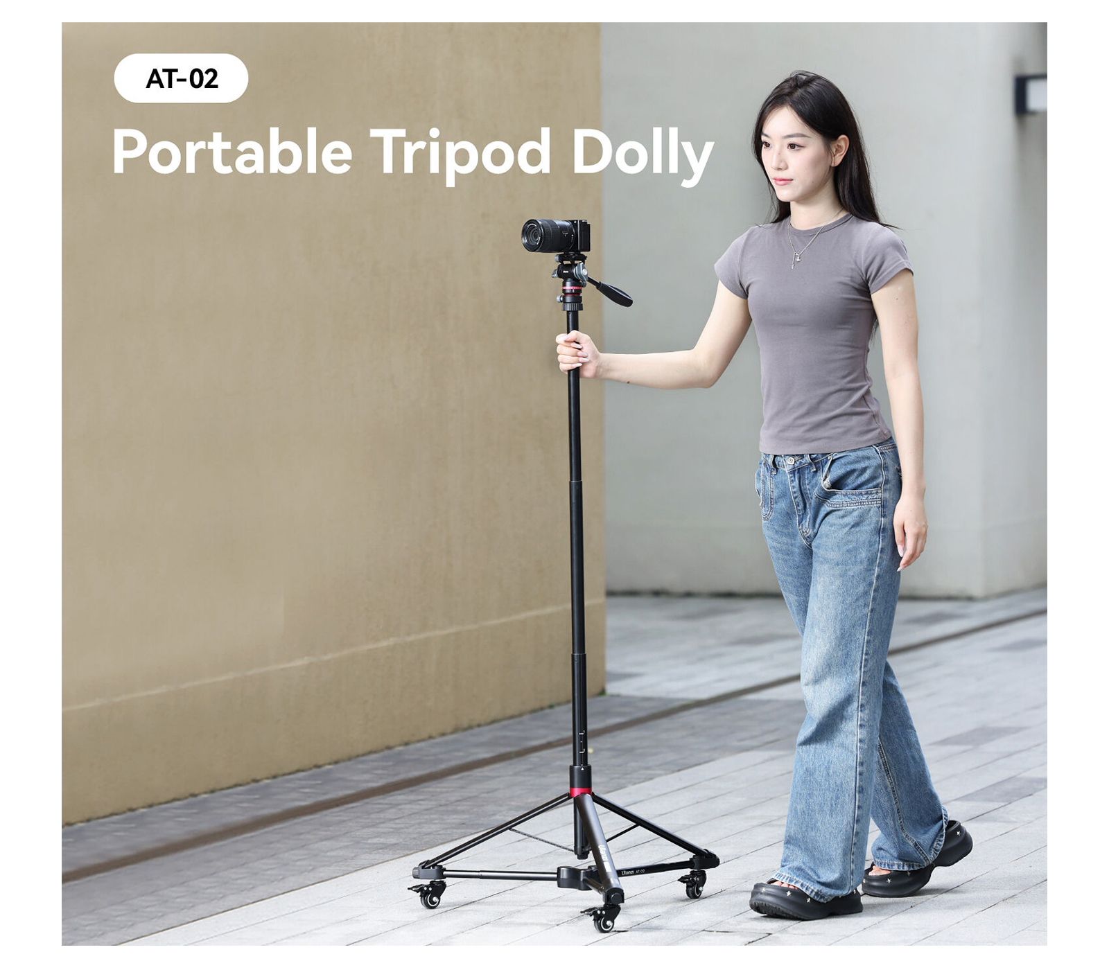 Тележка Ulanzi AT-02 Roller Baseplate, для стойки AT-01 и других