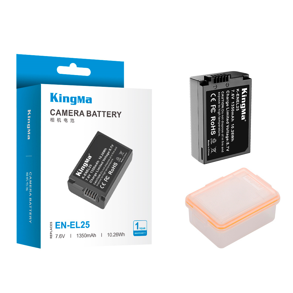 Аккумулятор Kingma EN-EL25, с защитным кейсом, 1350 мАч