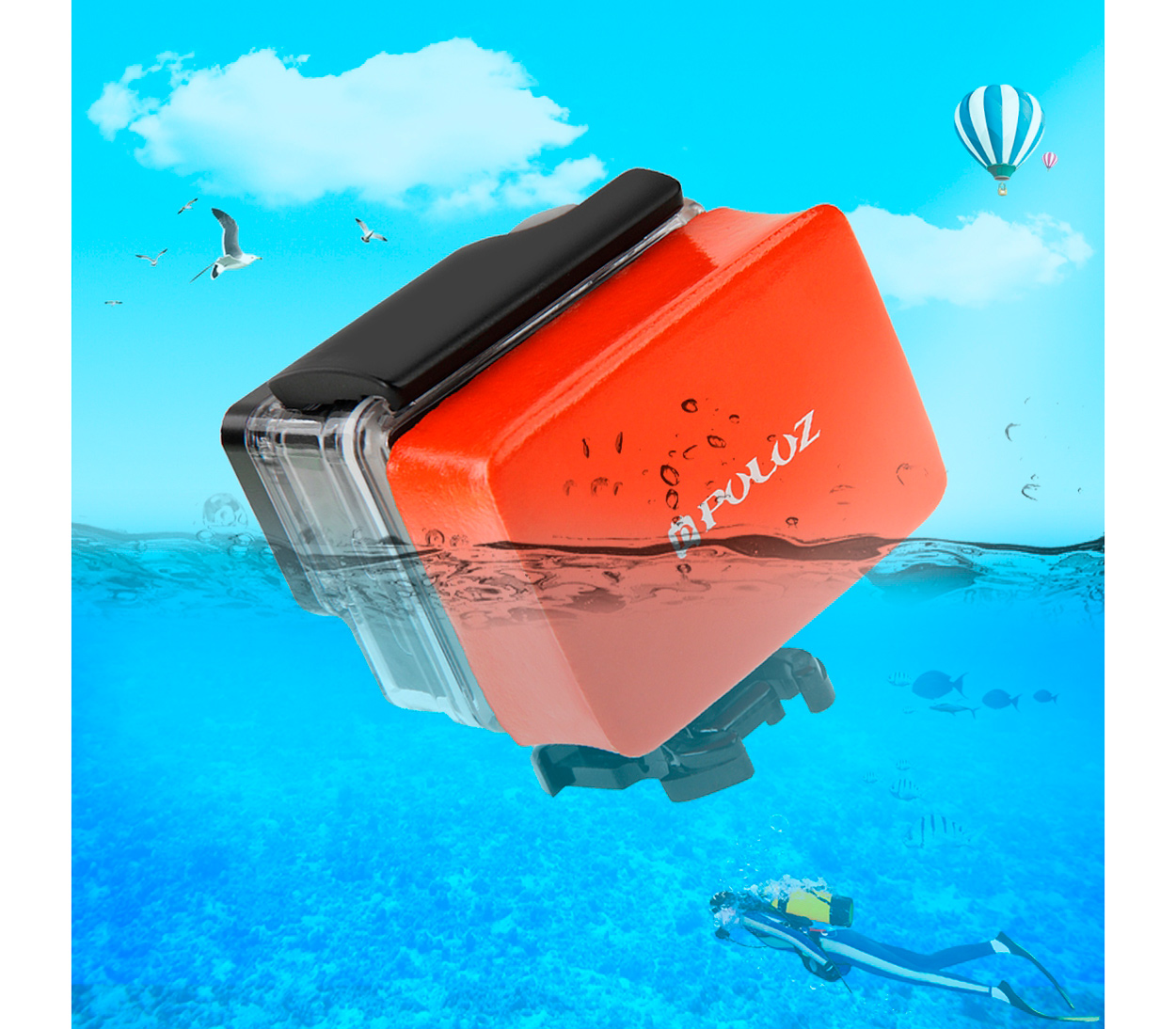 Поплавок для экшн-камер Puluz PU46 Floaty Sponge, оранжевый