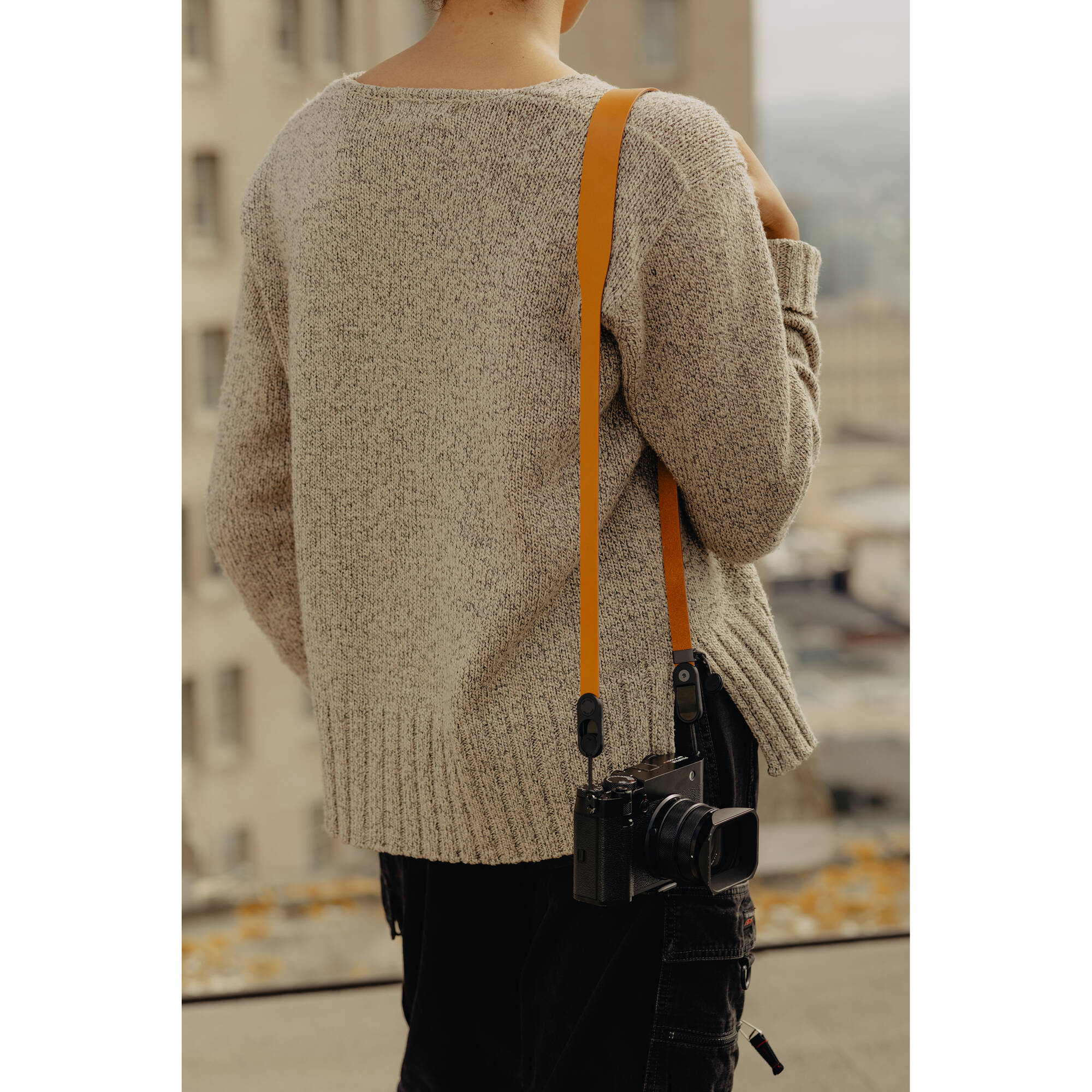 Ремень Peak Design Form Leather Standart Amber, янтарный