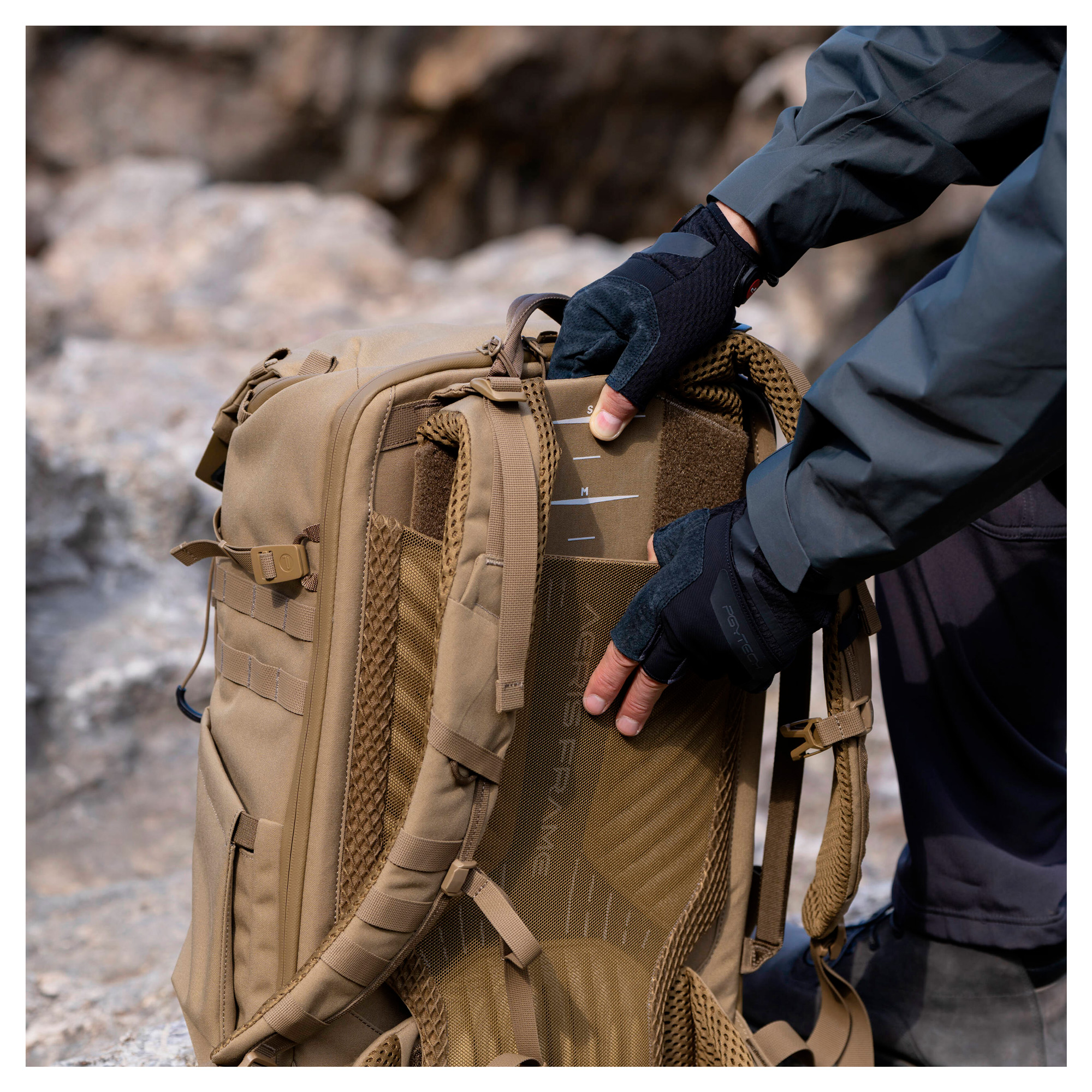 Рюкзак PGYTECH OneMo Tactical Backpack 35L, цвет Coyote Brown