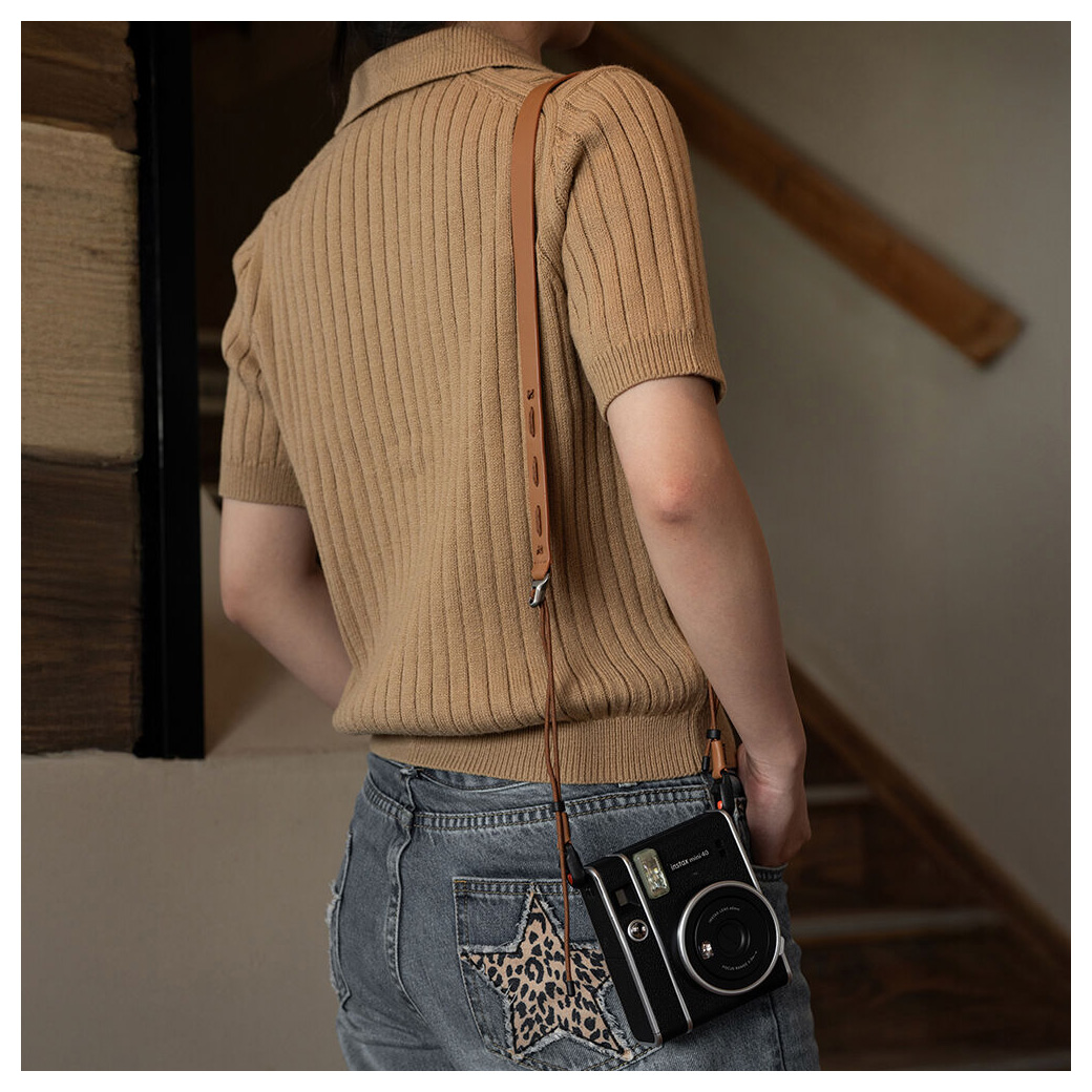 Ремень плечевой PGYTECH Camera Strap Slim Vintage, цвет Midnight Black