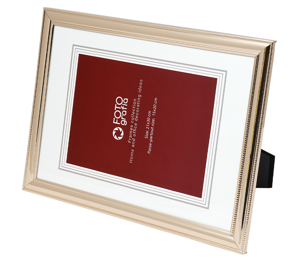 Фоторамка Fotografia А4 21x30 см, золотистая, FFM-5526