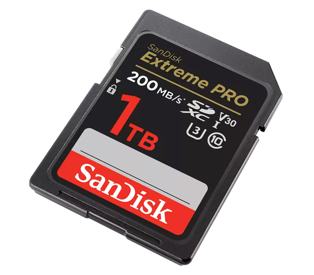 Карта памяти SanDisk SDXC 1TB Extreme Pro UHS-I V30 U3 200/140 Mb/s (уцененный)