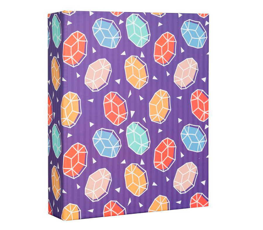 Фотоальбом Мирам 10x15 см 200 фото, алмазы, фиолетовый