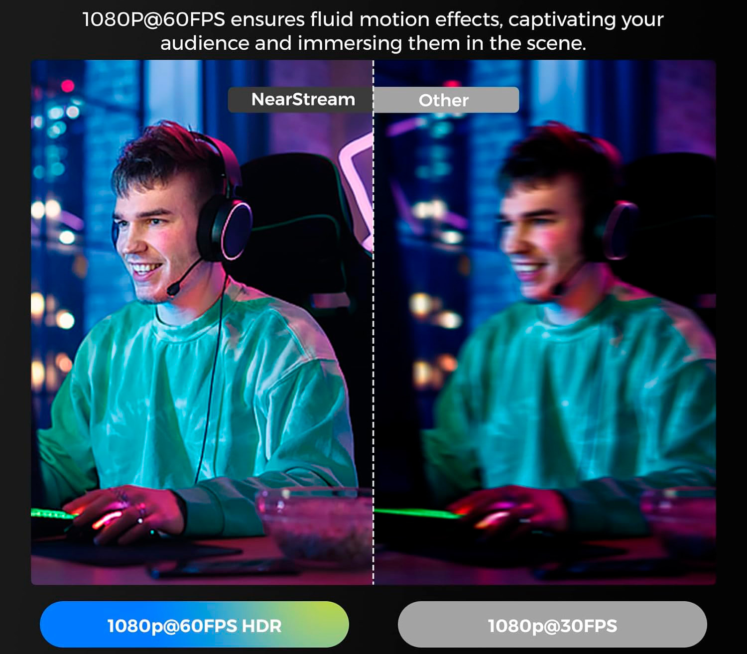 Веб-камера Nearity NearStream V08AF, 4K 30p, AI кадрирование и шумоподавление (уцененный)