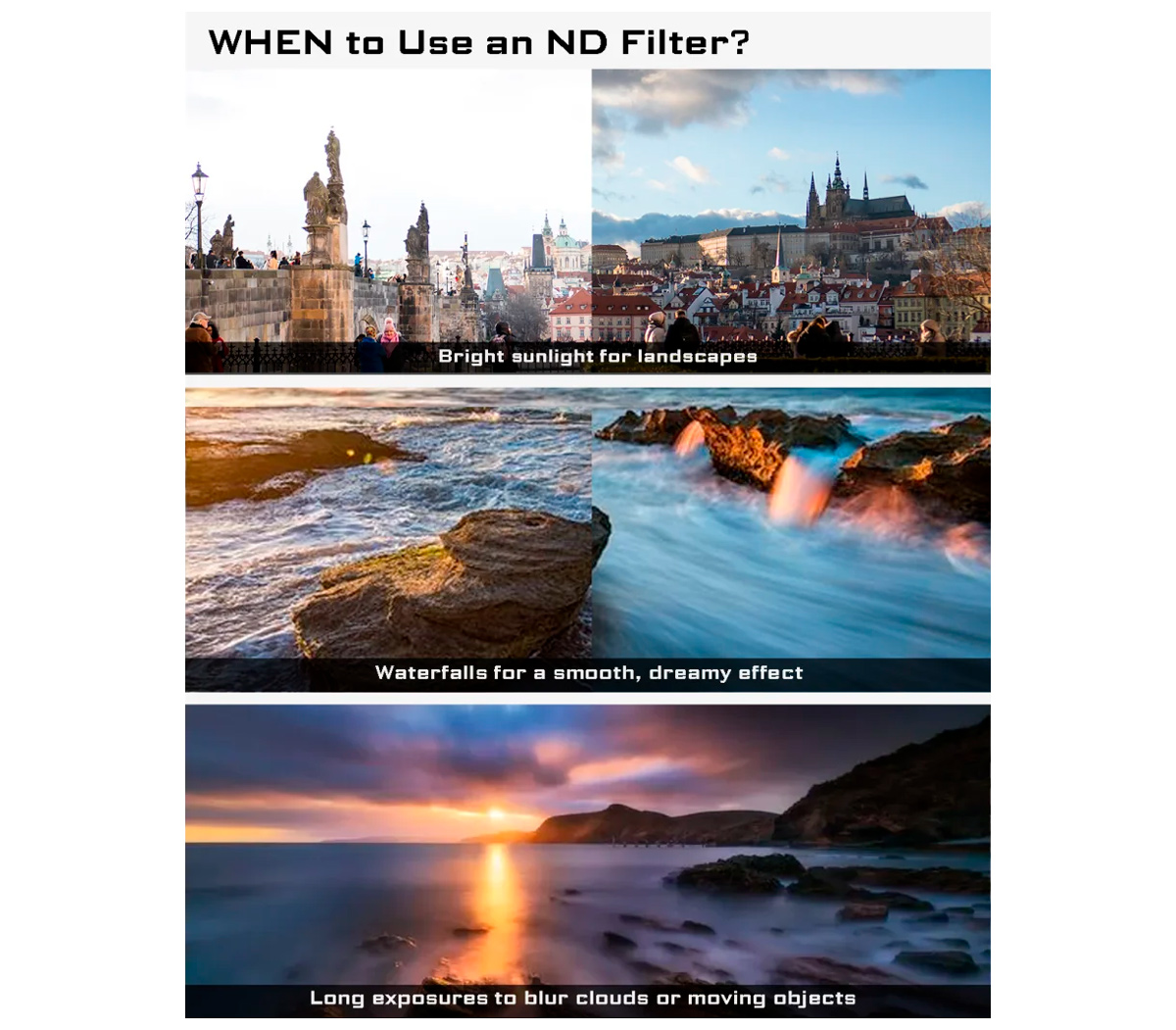 Светофильтры Freewell GoPro Filters Standard Day Pack, HERO 9-13, 4 шт.
