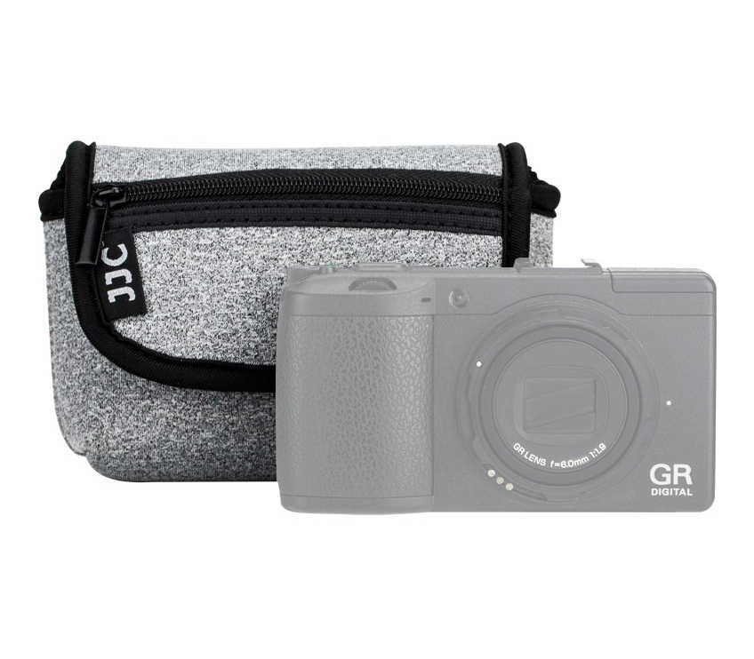 Чехол для компактной камеры JJC OC-R1BG с двумя карманами, неопрен, серый