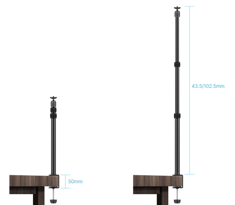 Телескопическая колонна Ulanzi VIJIM LS01 Desktop Extendable Light Stand, 37-96 см (уцененный)