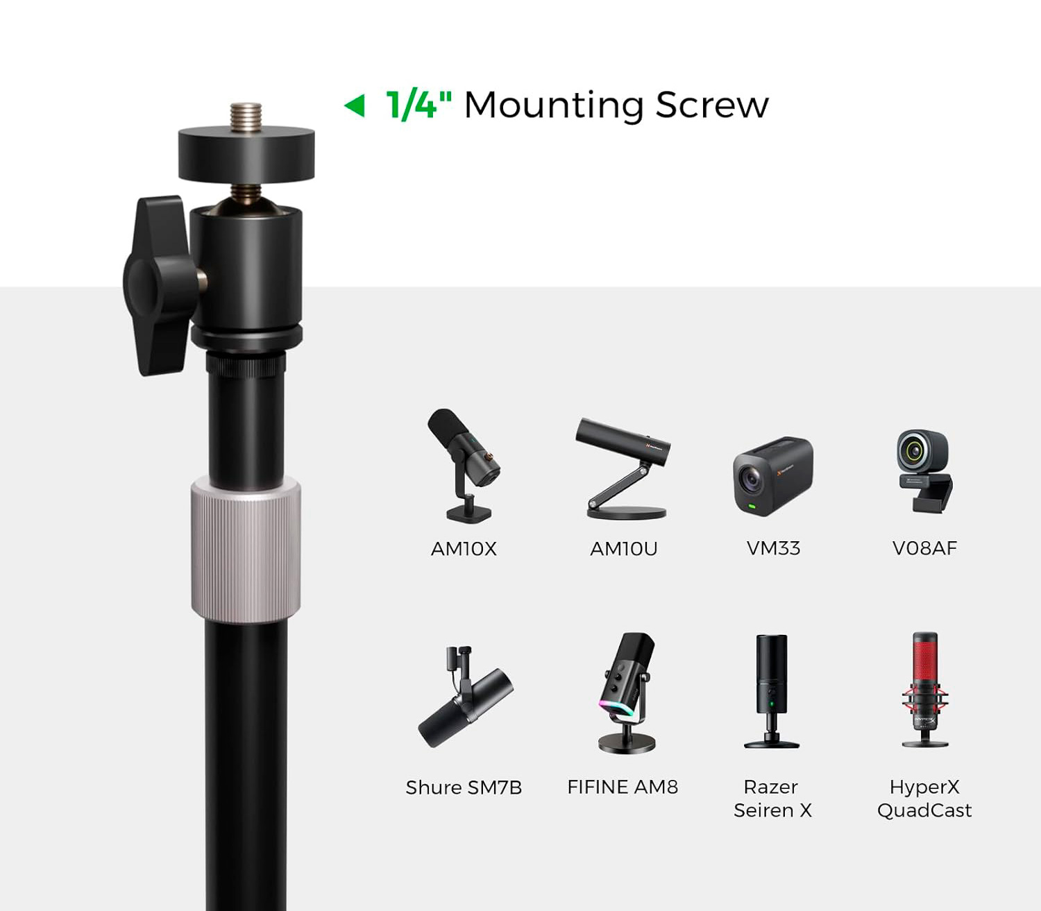 Настольная стойка Nearity NearStream CZS01, для микрофона или веб-камеры