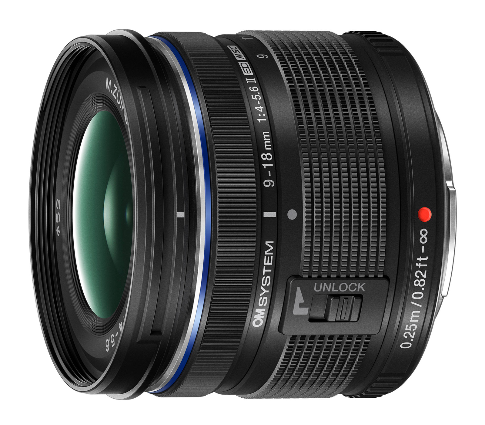 Объектив OM System M.ZUIKO Digital ED 9-18mm f/4-5.6 II, черный