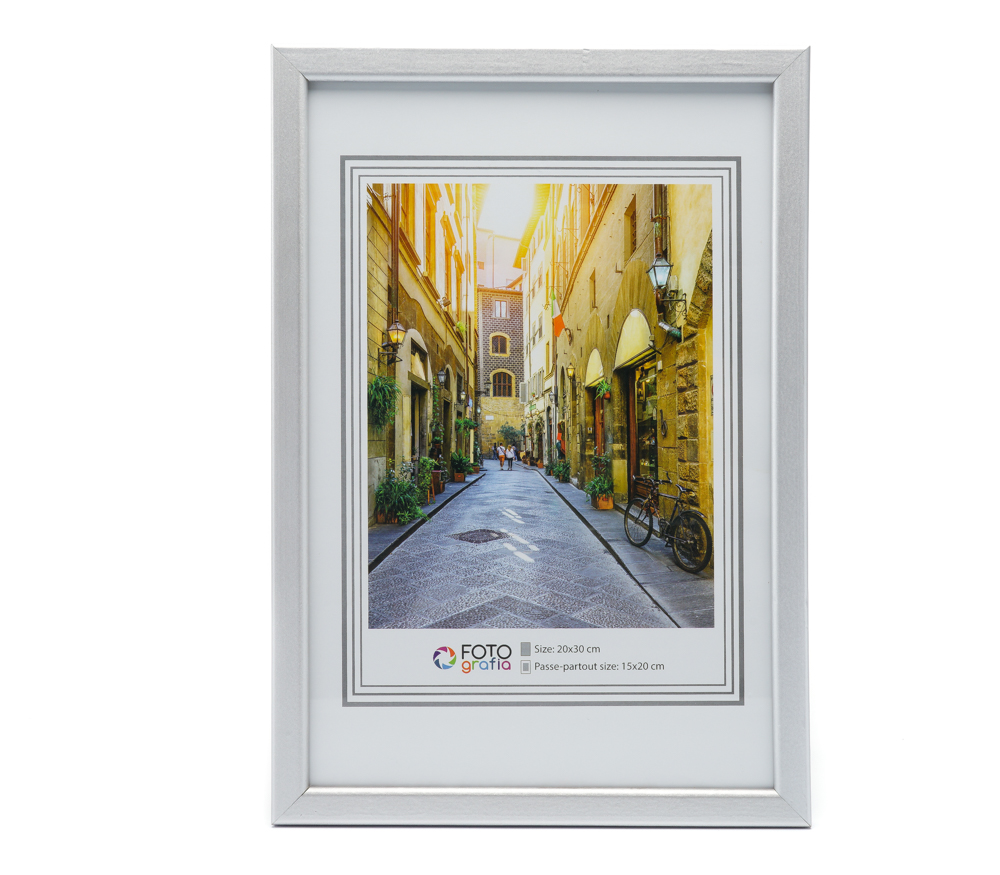 Фоторамка Fotografia 20х30 см, серебро FFW-4506