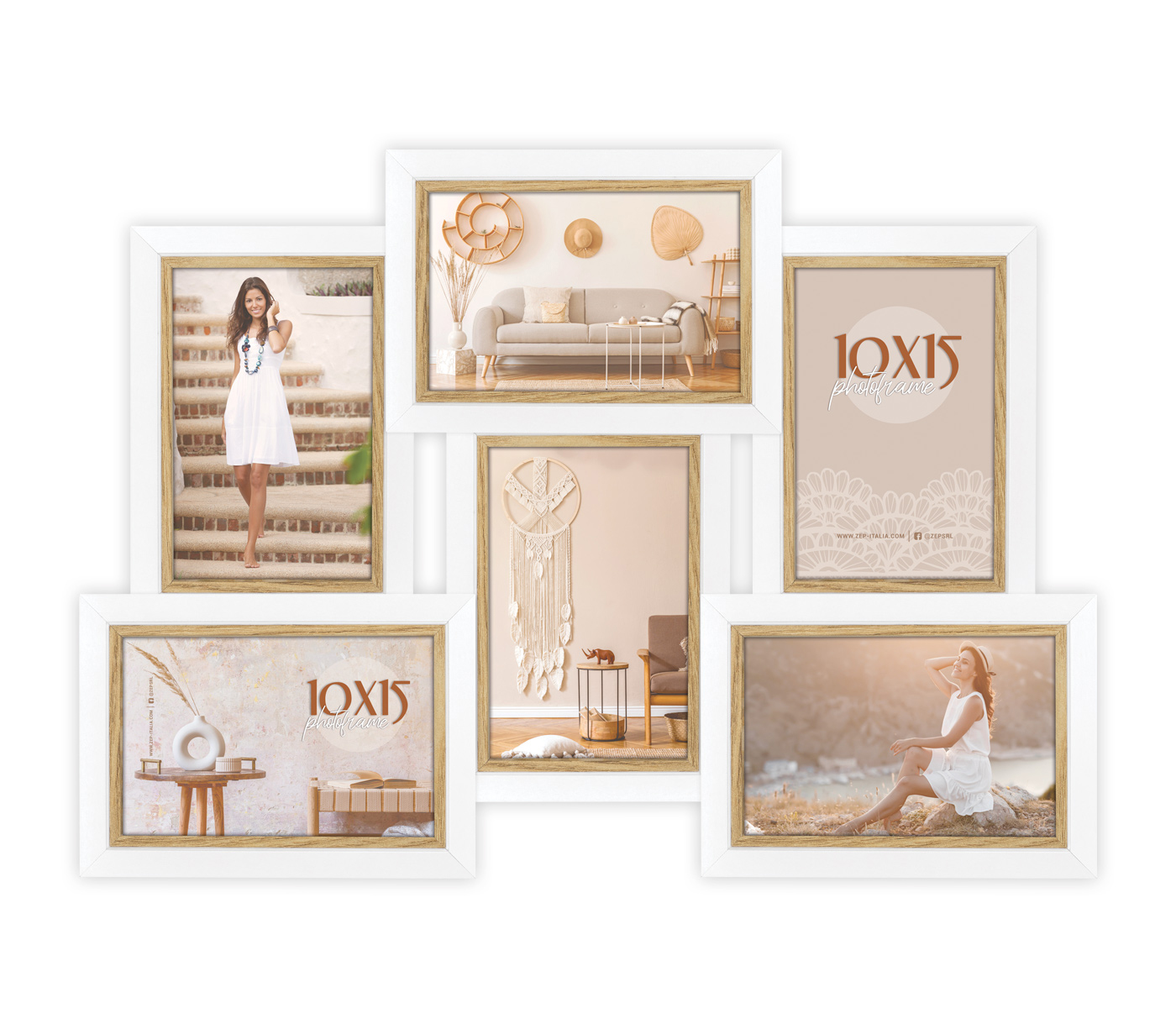 Мультирамка ZEP CV662 AYAS, на 6 фото 10x15 см