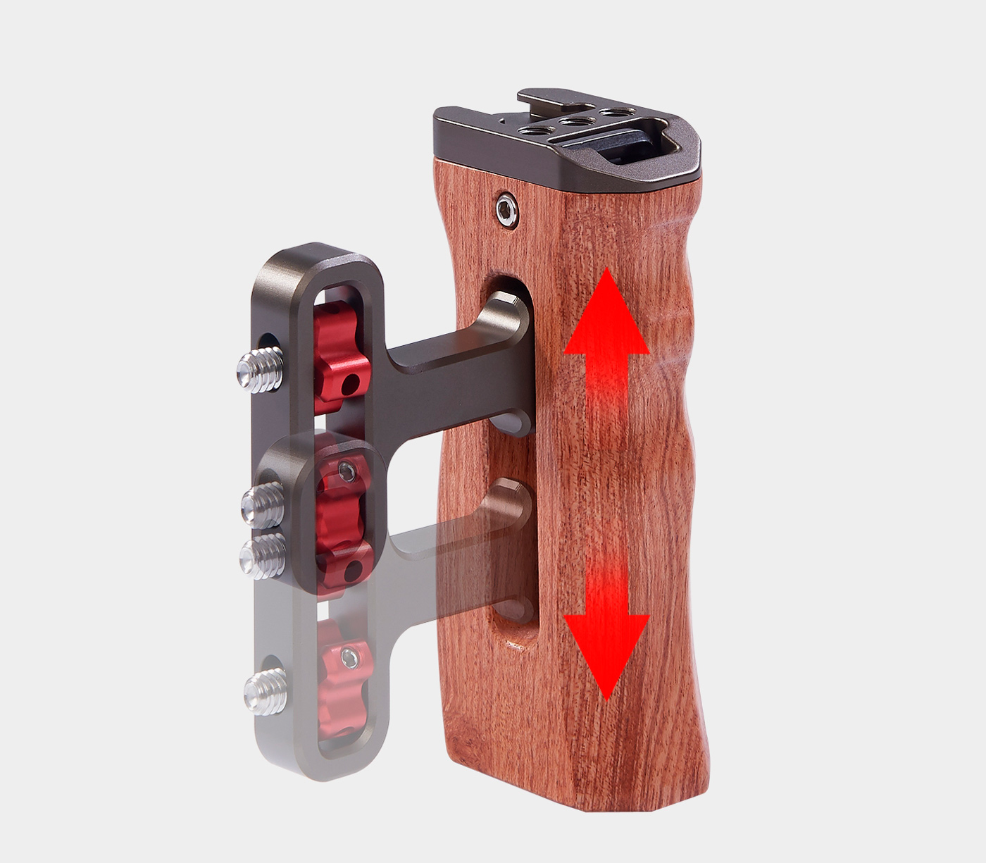 Ручка боковая Puluz PU3071GT, деревянная, на 2 винта 1/4"