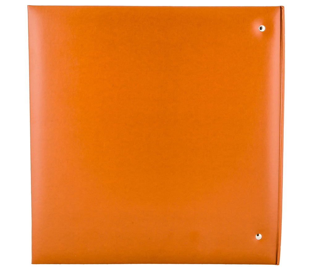 Фотоальбом Мирам 500 фото 10х15 см., пластиковые листы на кольцах оранжевый