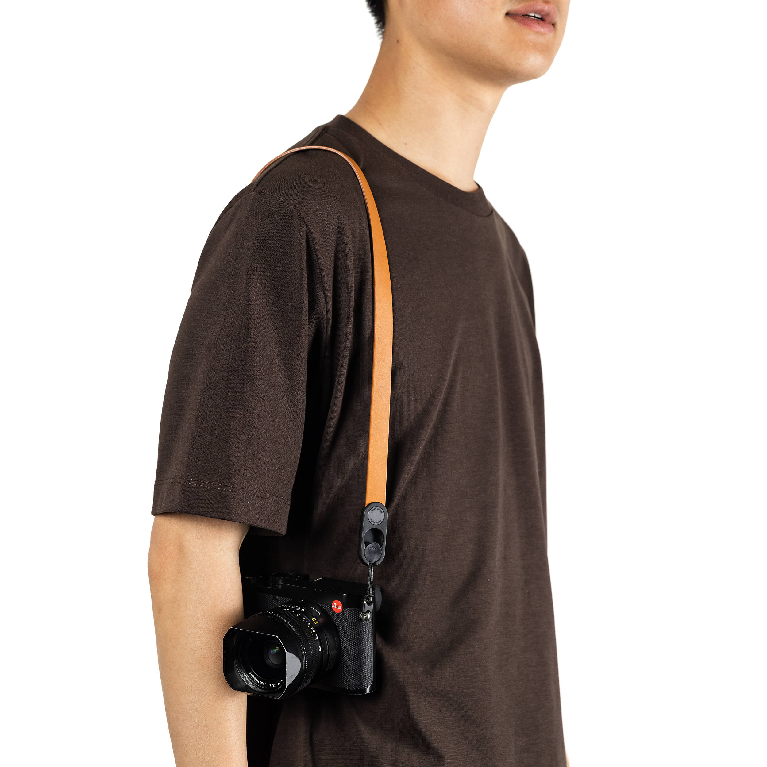 Ремень Peak Design Form Leather Neck Amber, янтарный