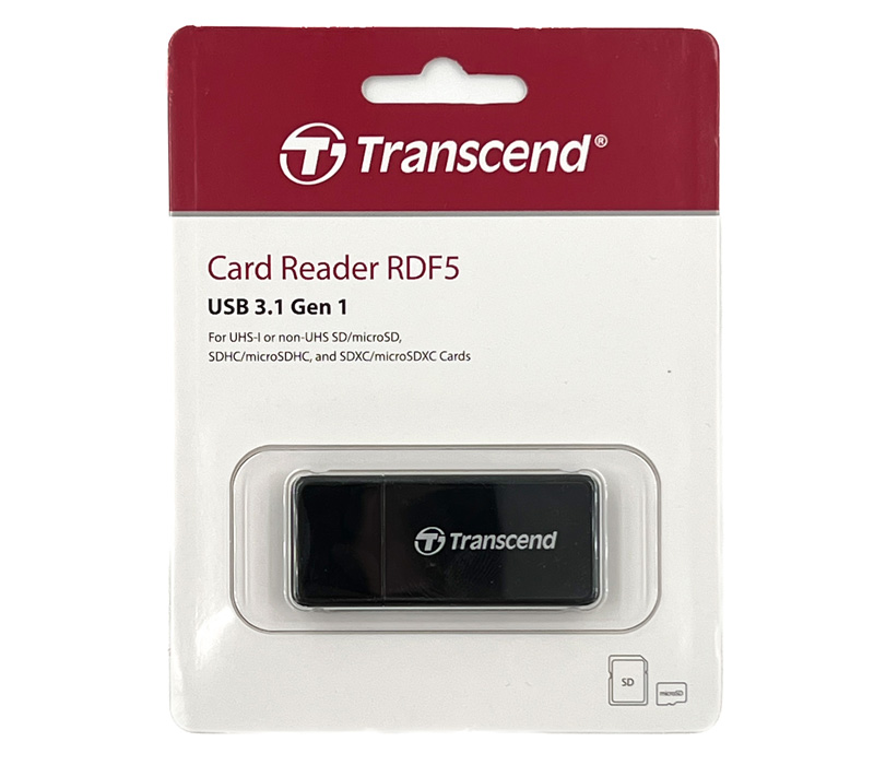 Карт-ридер Transcend RDF5 USB3.1 Gen 1, черный (TS-RDF5K)