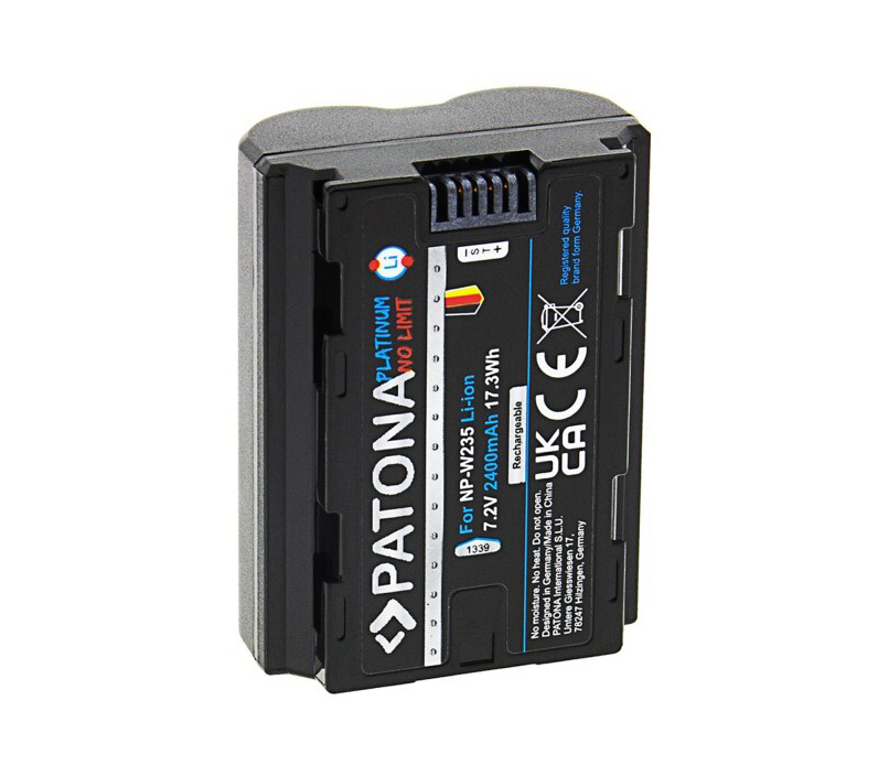 Аккумулятор Patona 1339 Platinum NP-W235, 2400 мАч