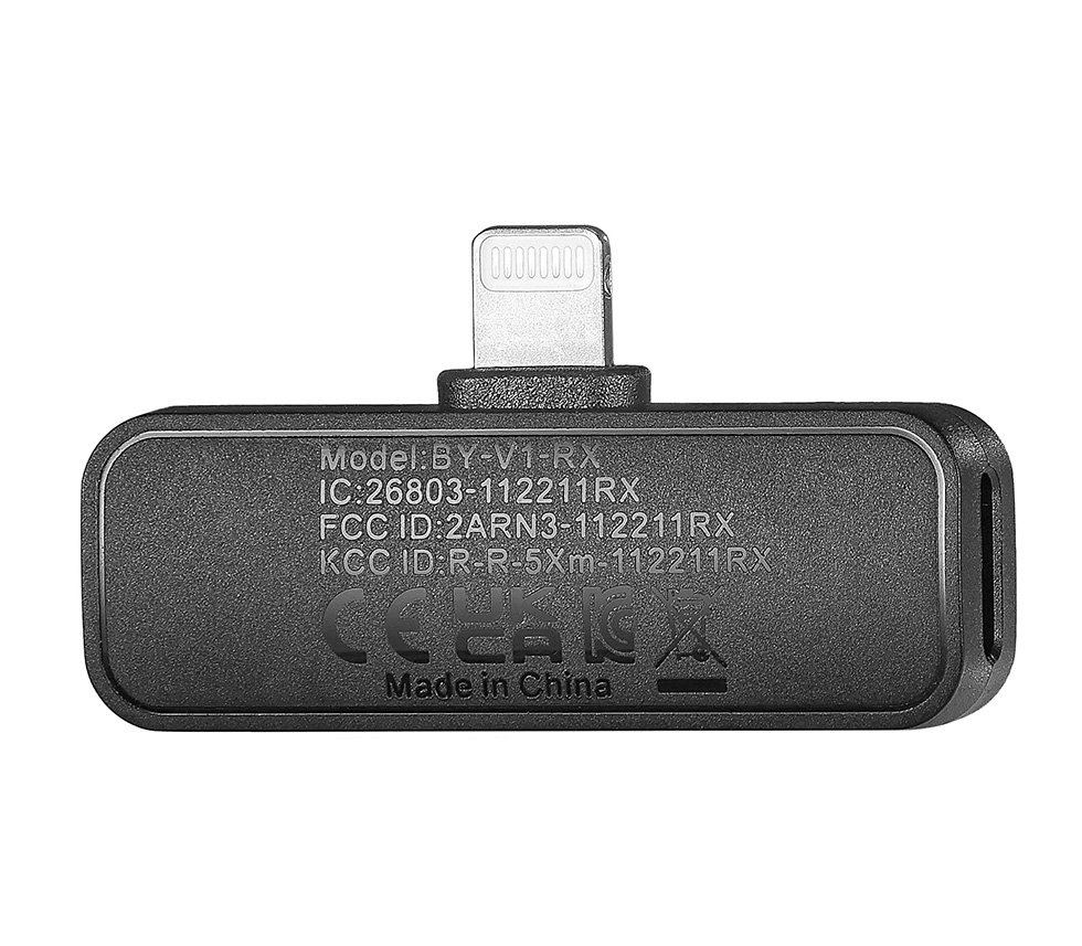 Беспроводная система Boya BY-V2, 2.4 ГГц, TX+TX+RX, Lightning