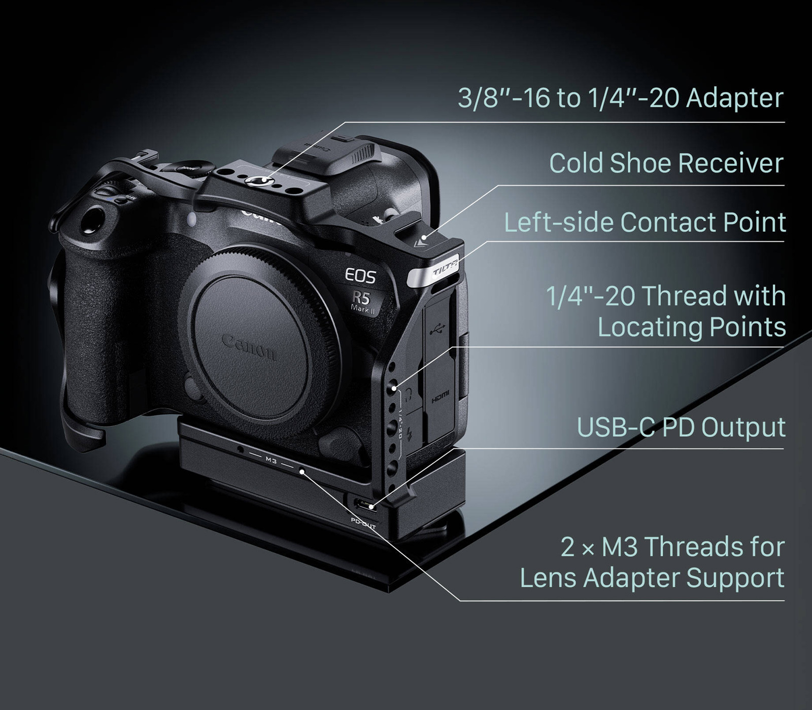 Клетка Tilta Camera Cage для Canon R5 Mark II, с охлаждением