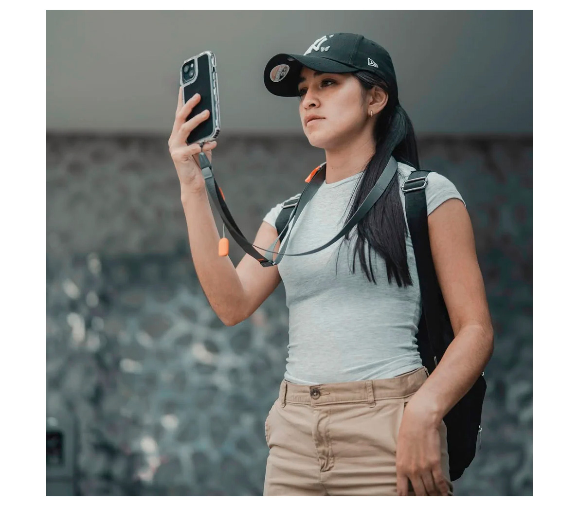 Ремень для смартфона PGYTECH LinkGo Phone Photography Strap Webbing, цвет: Misty Grey (уцененный)