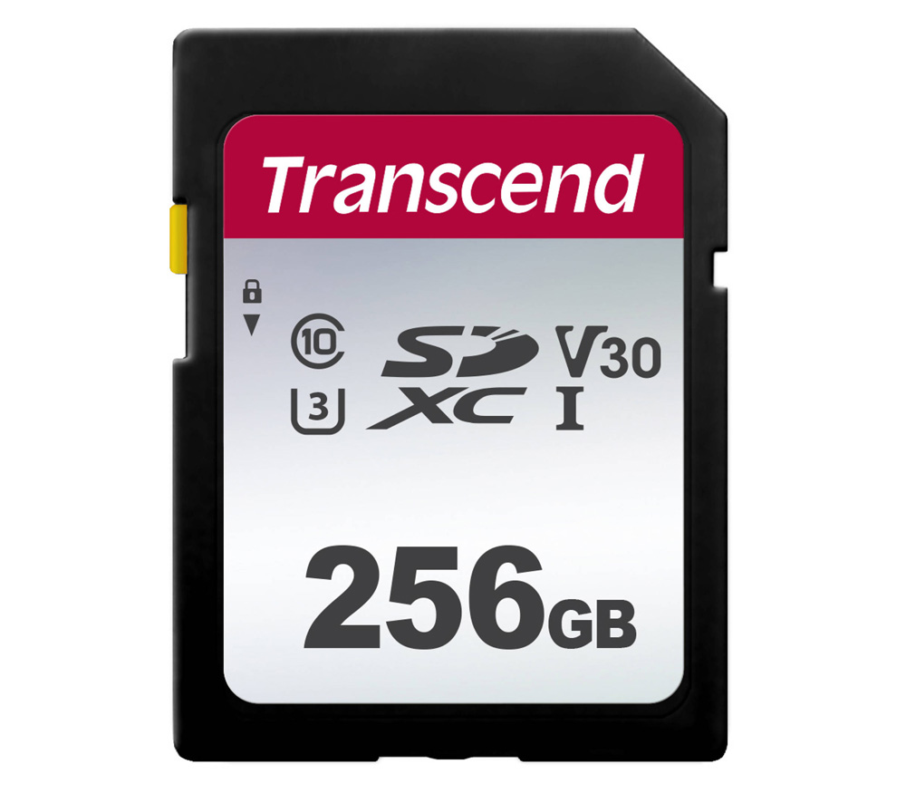 Карта памяти Transcend SDXC 256GB 300S UHS-I Class U3 V30 (TS256GSDC300S)