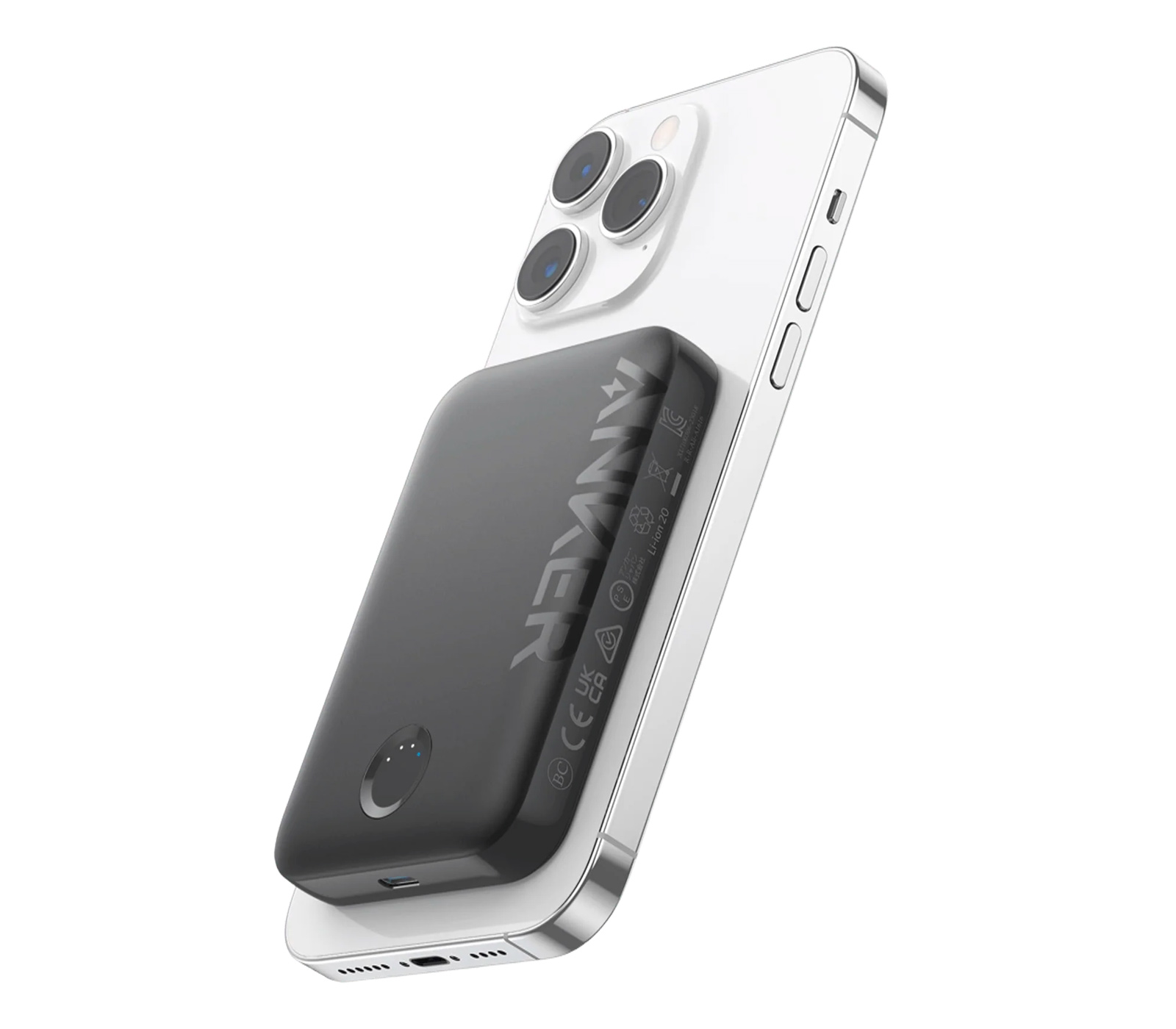 Внешний аккумулятор Anker 321 MagGo 5K, 5000 мАч, MagSafe, черный (уцененный)