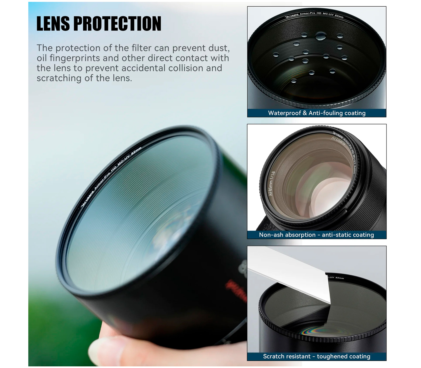 Светофильтр 7Artisans Armor-Pro HD MC-UV 86mm