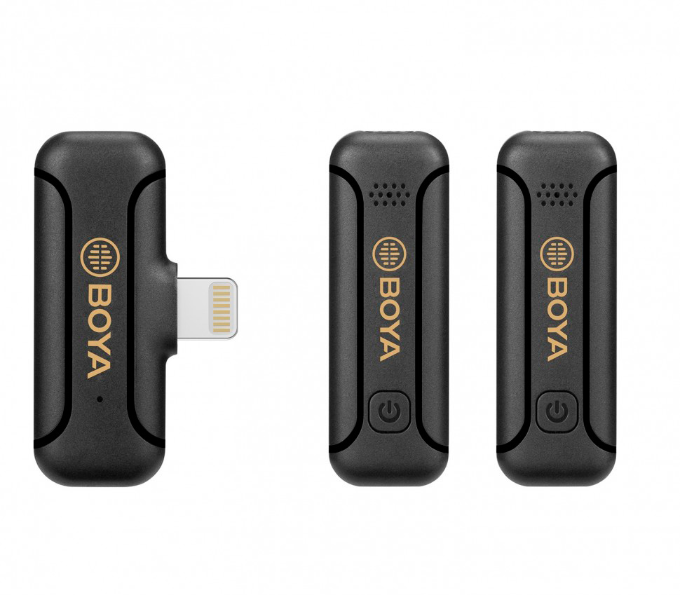 Беспроводная система Boya BY-WM3T2-D2, цифровая 2.4 ГГц, 2 канала, Lightning (уцененный)