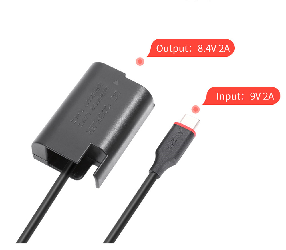 Адаптер питания Kingma TC-BLK22, USB-C, вместо DMW-BLK22 и DMW-BLF19