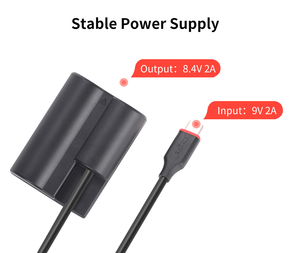 Адаптер питания Kingma TC-W235, USB Type C, вместо Fujifilm NP-W235