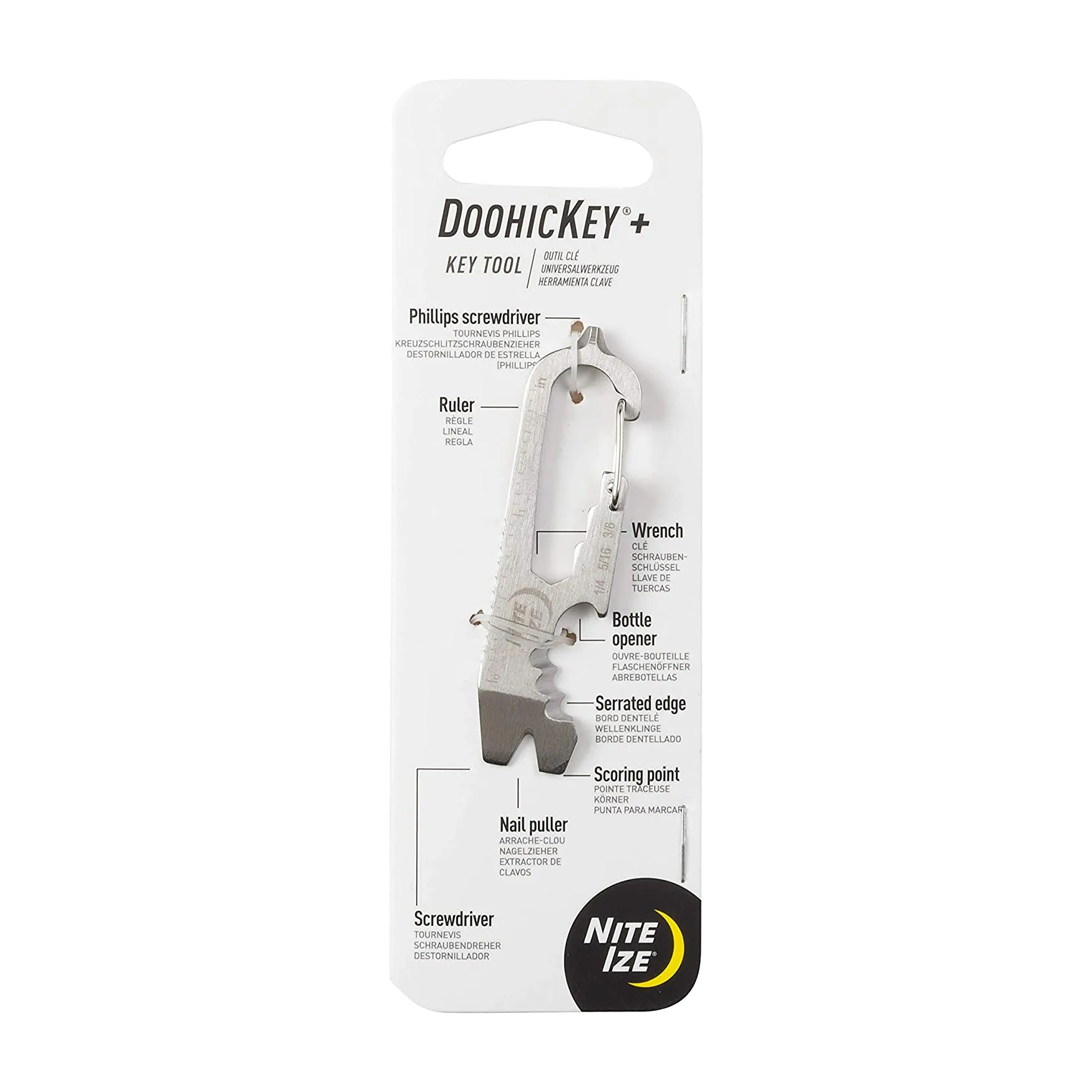 Мультитул Nite Ize DoohicKey Plus Key Tool, стальной
