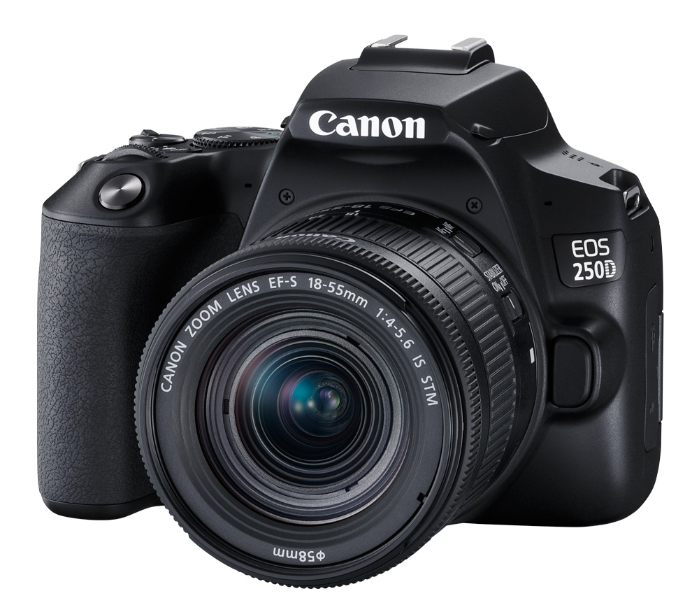 Зеркальный фотоаппарат Canon EOS 250D Kit 18-55 IS STM, черный (уцененный)