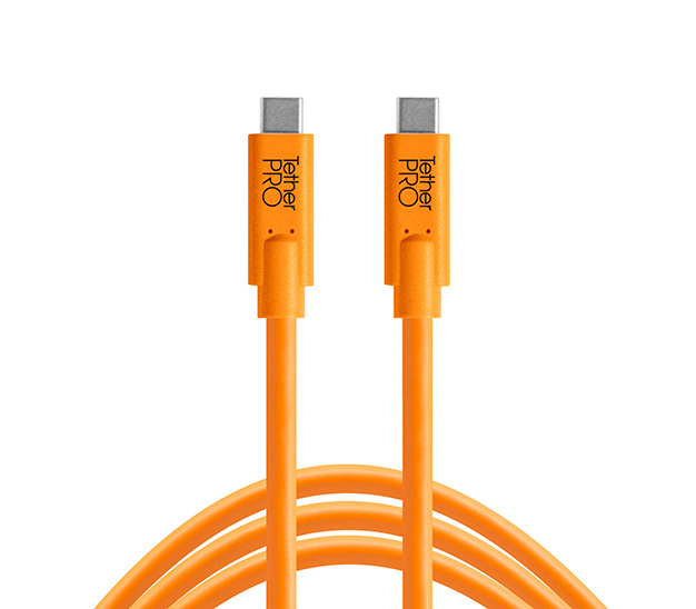 Кабель Tether Tools TetherPro USB-C to USB-C, 4.6 м, оранжевый