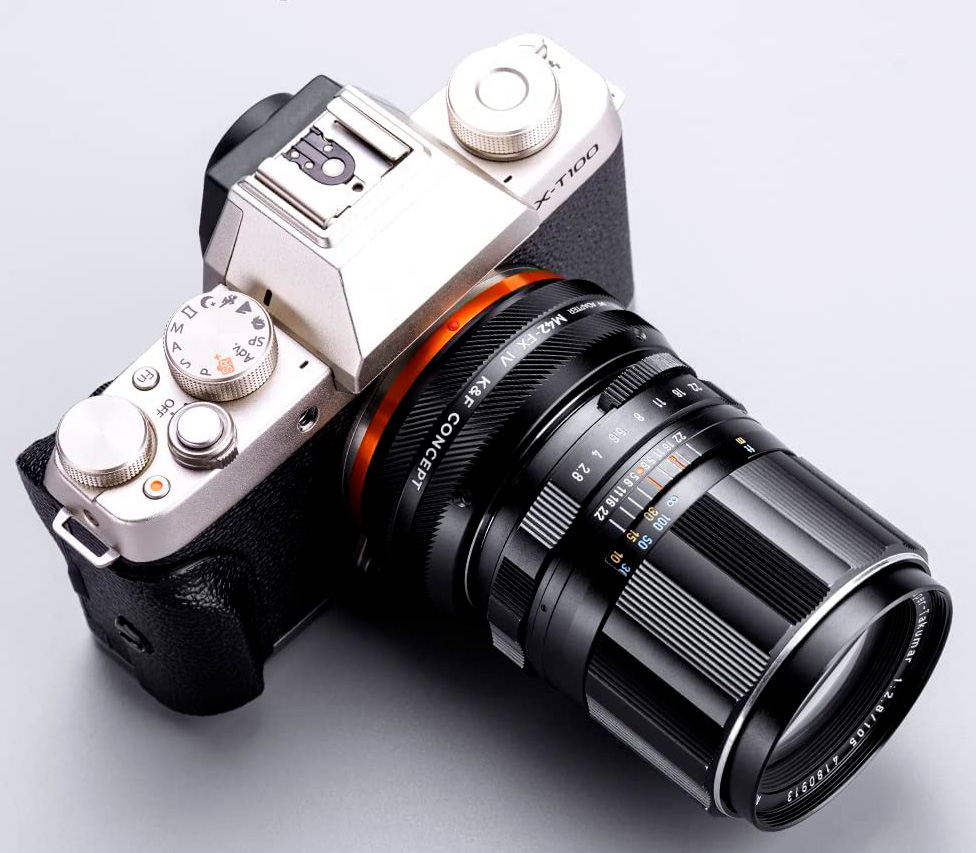 Адаптер K&F Concept M42-FX IV MF, объективы M42 на камеры Fujifilm X-Mount