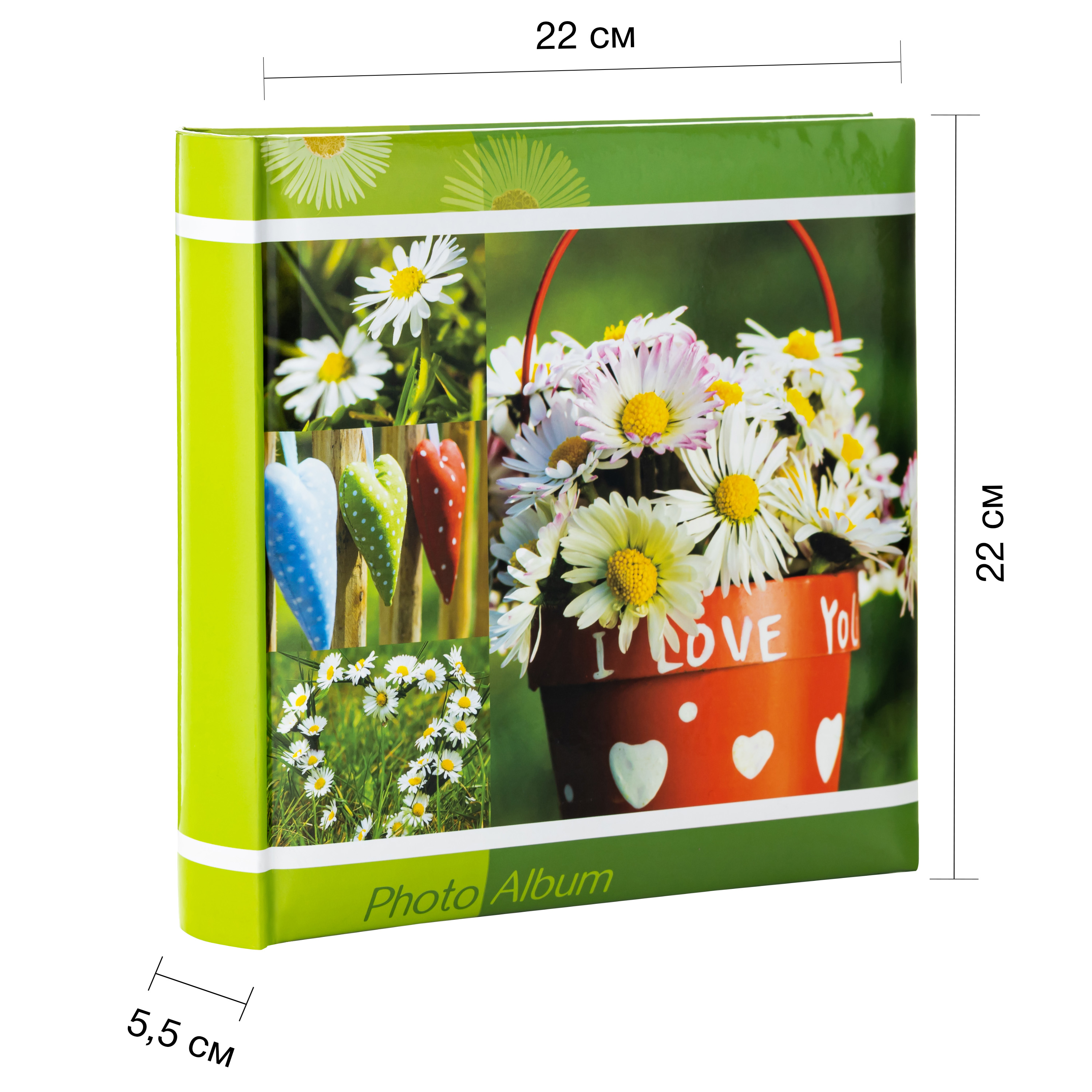 Фотоальбом Fotografia 10x15 см 200 фото, книжный переплет, «Цветы», FA-BBM200-310