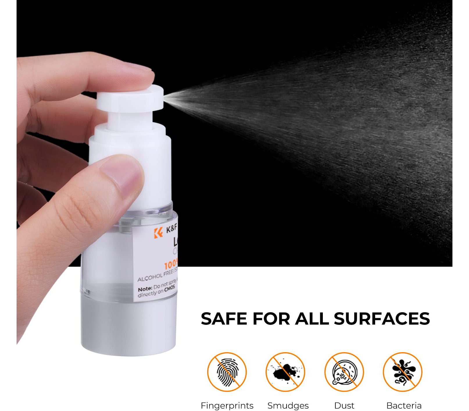 Набор для чистки оптики K&F Concept 1618, карандаш, груша, жидкость, 6 салфеток