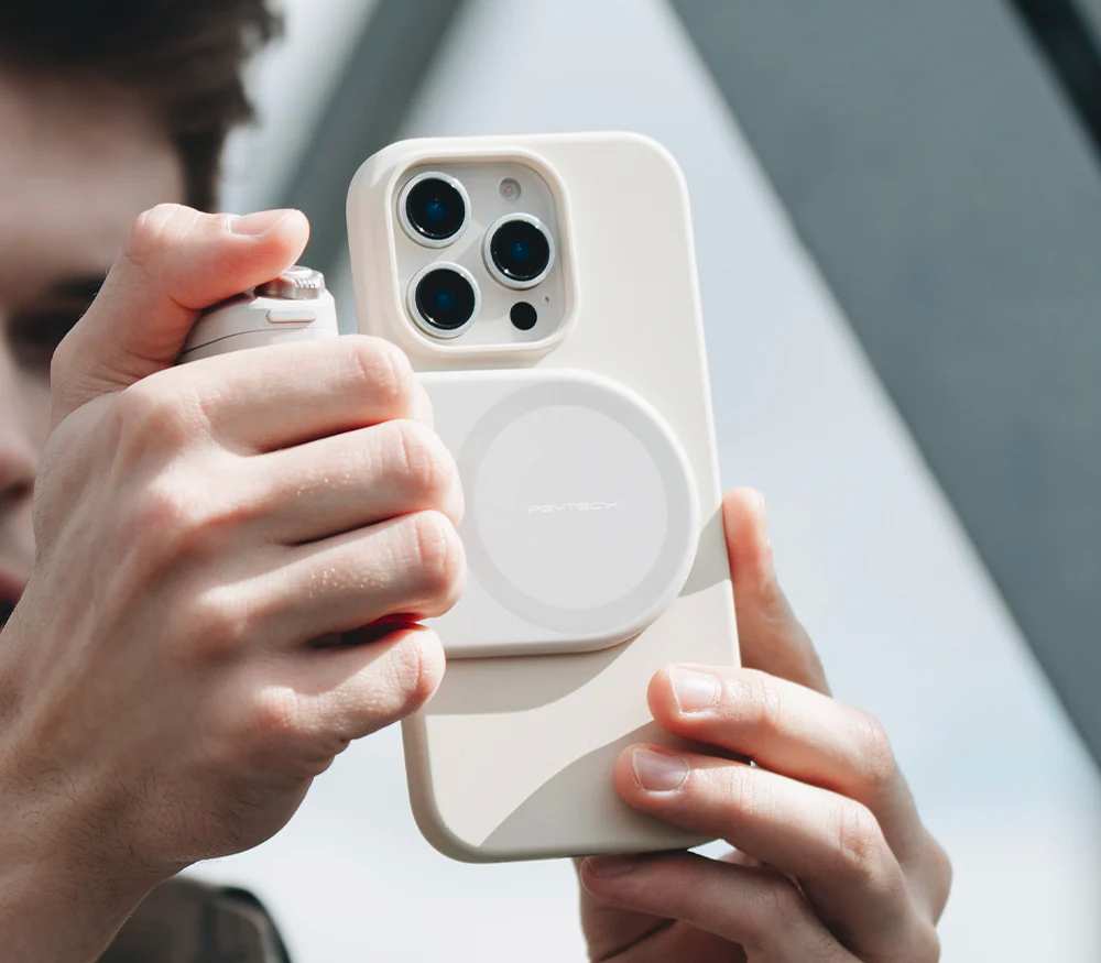 Держатель для телефона PGYTECH MagCam Phone Grip, магнитный, с кнопкой спуска, цвет: Mint Green